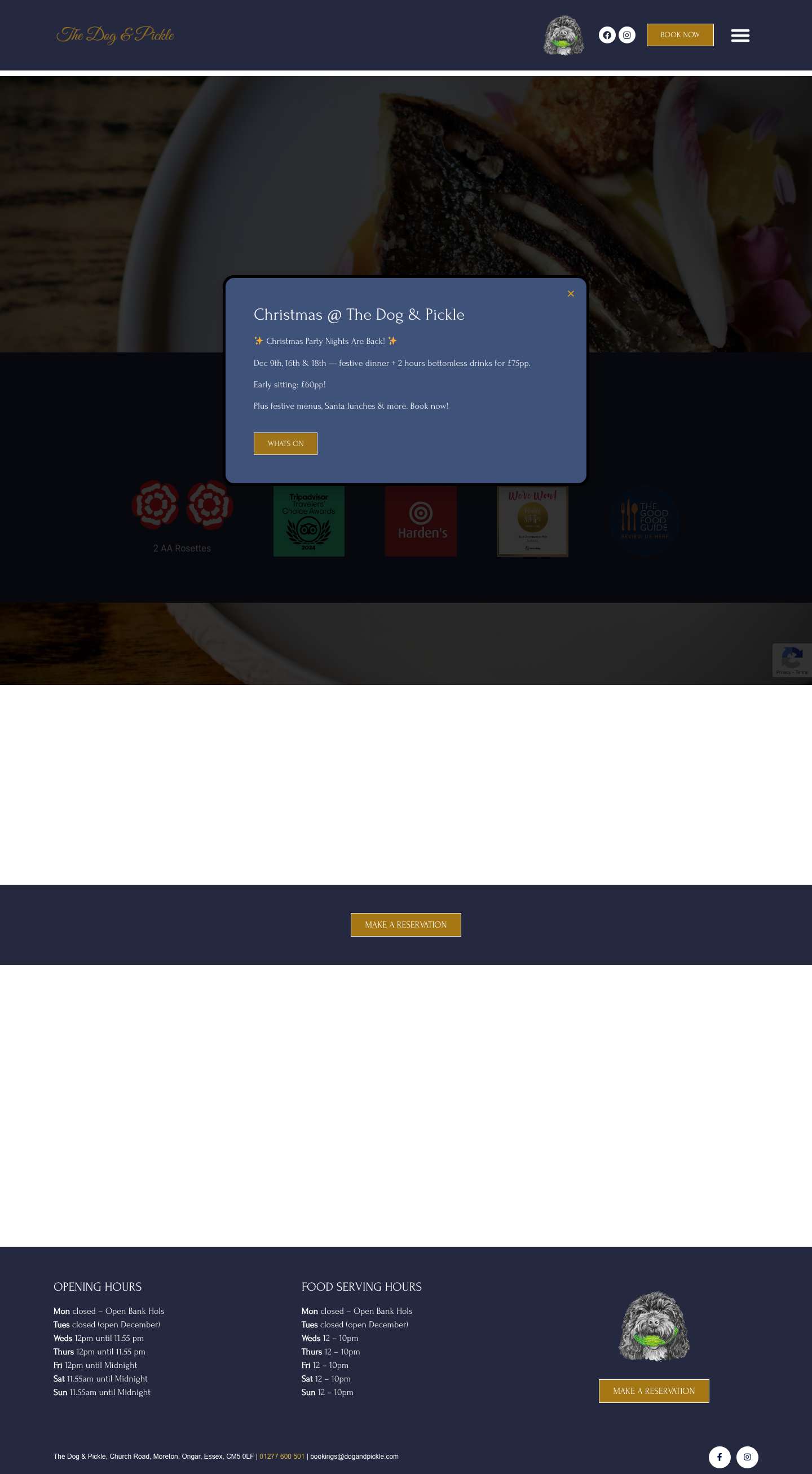 Home - The Dog and Pickle - Full Screenshot