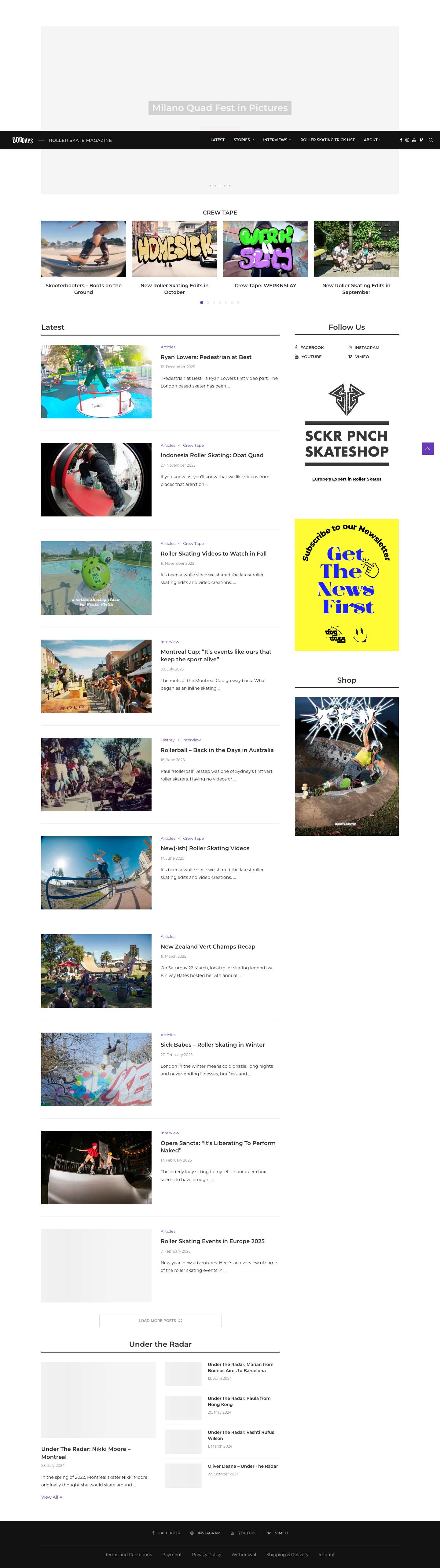 Dogdays Magazine - Full Screenshot