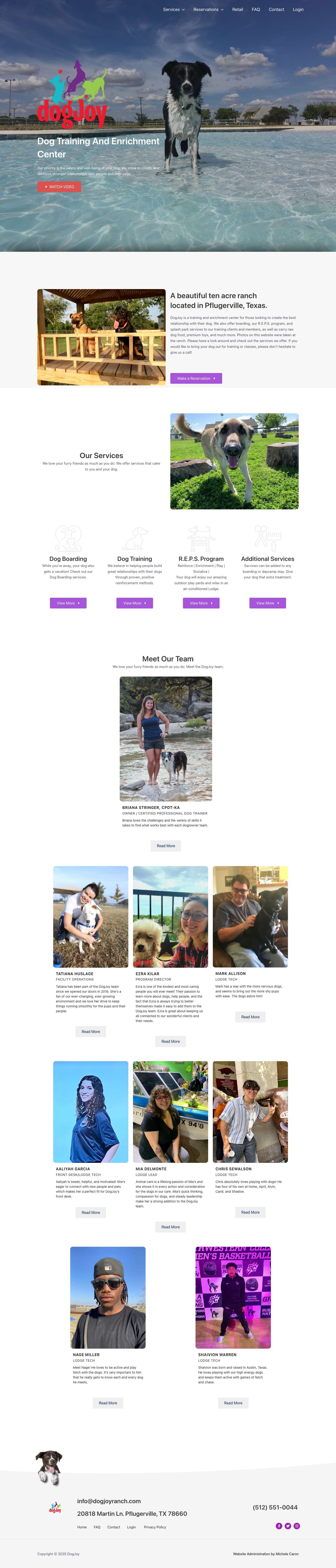 DogJoy – Dog Training And Enrichment Center - Full Screenshot