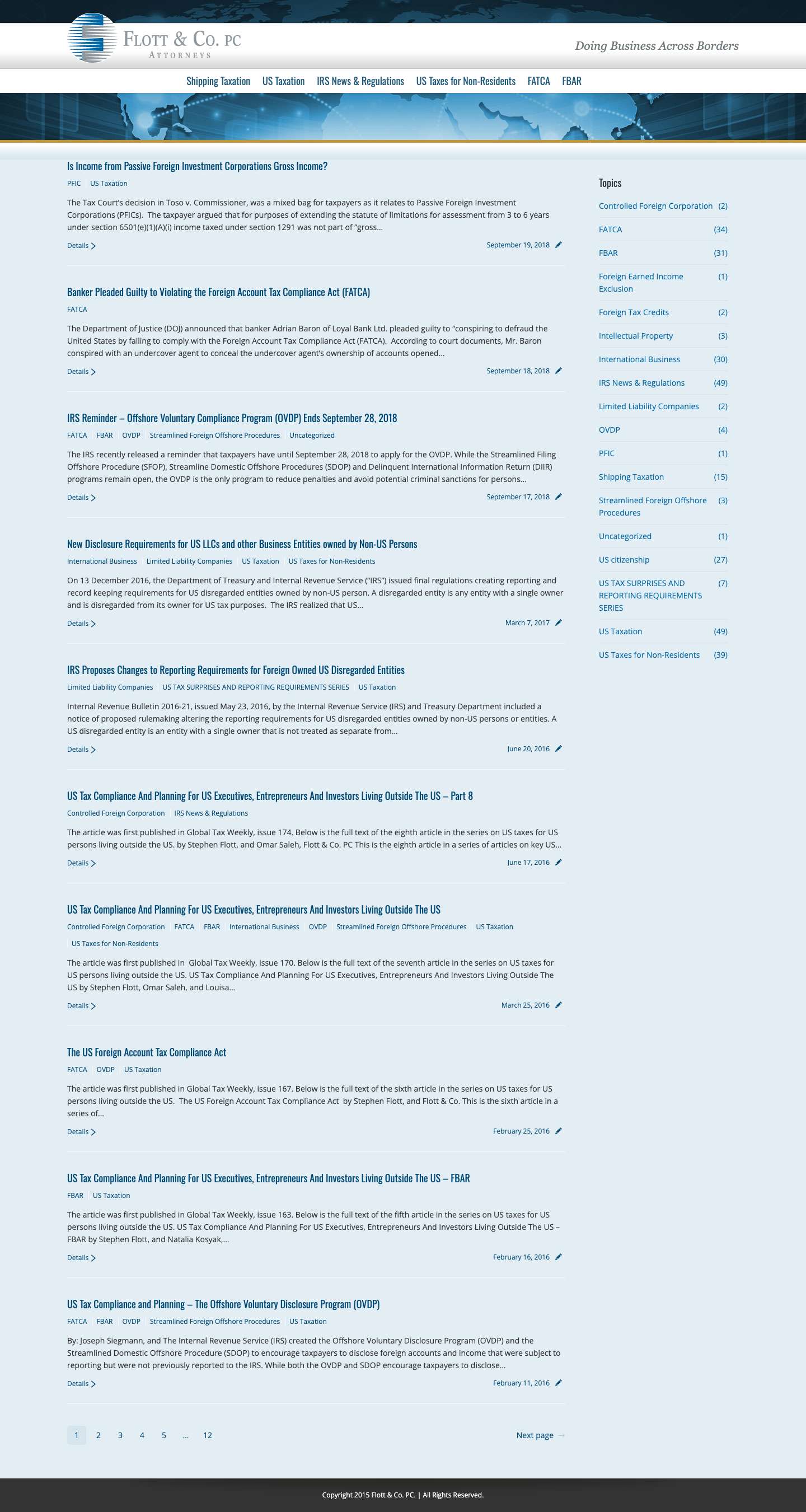 Doing Business Across Borders | Flott & Co. - Full Screenshot