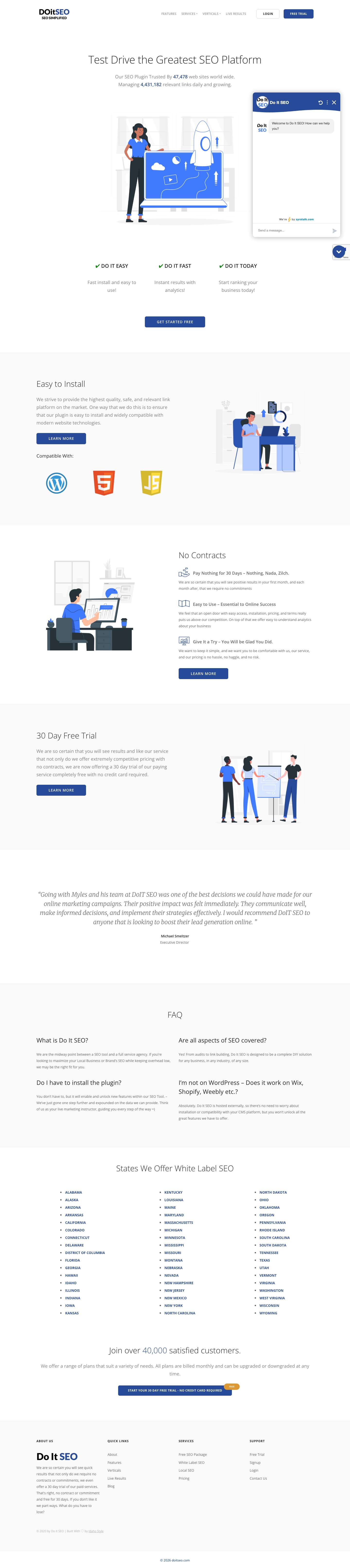 Rebrandable White Label SEO | SEO Reseller Program | DOit - Full Screenshot