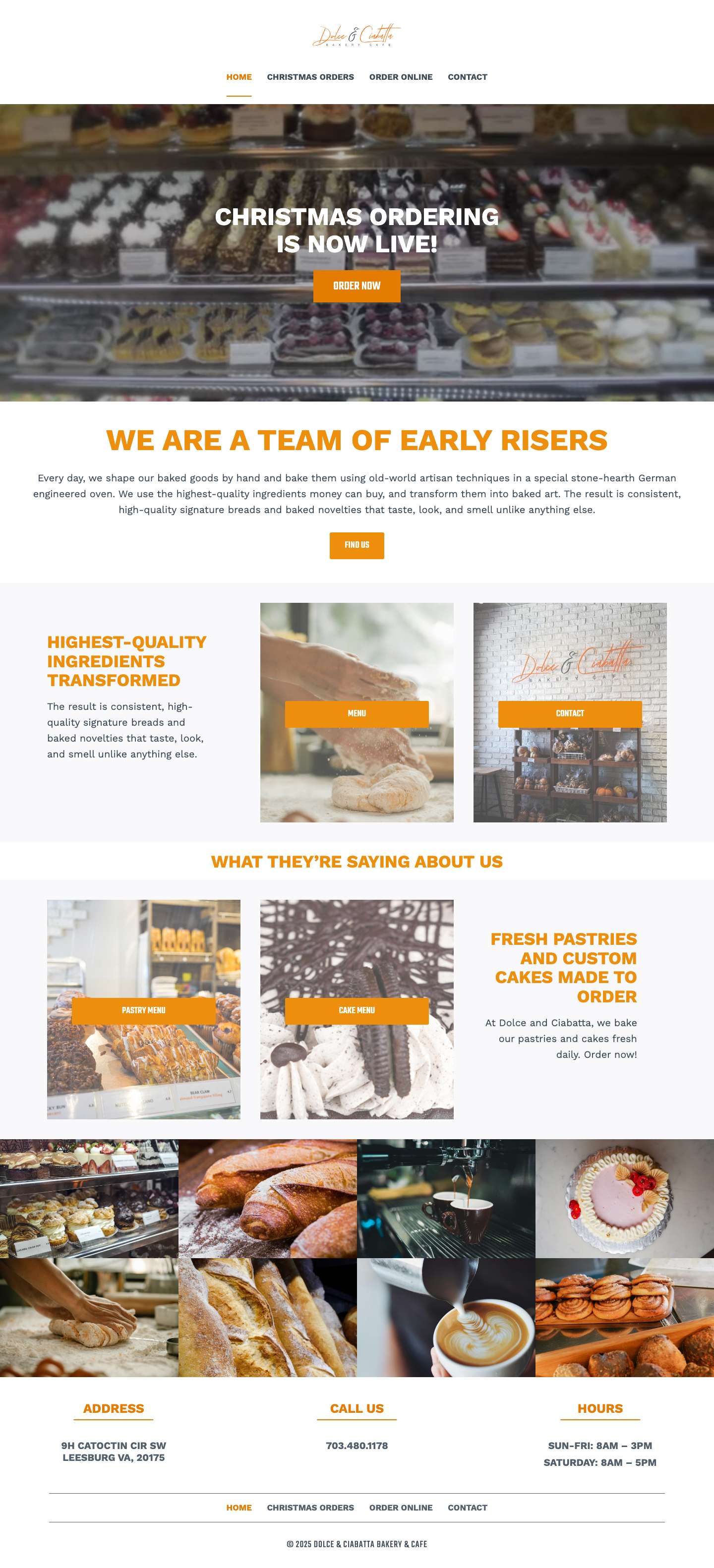 Dolce & Ciabatta Bakery & CafeToggle Menu - Full Screenshot