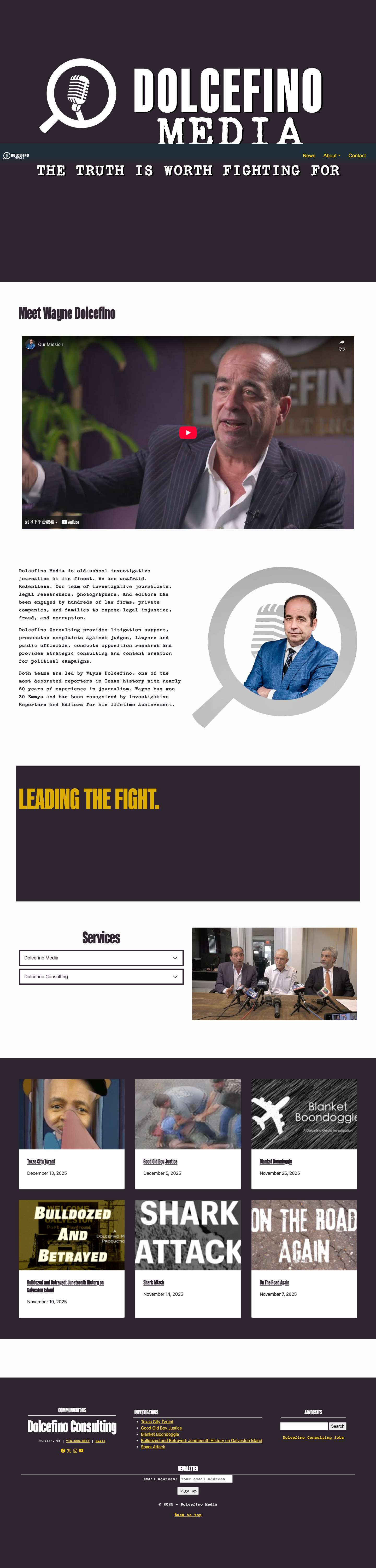 Investigative Media Firm – Dolcefino Media - Full Screenshot