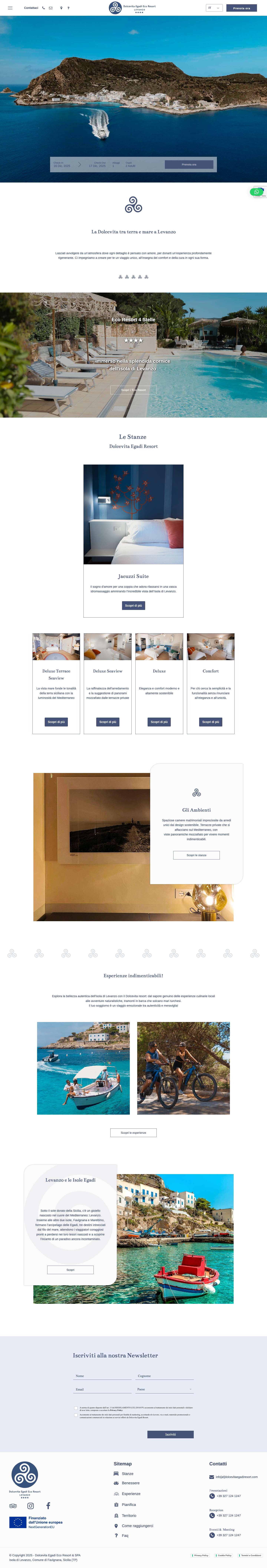 Home - Dolcevita Egadi Resortquestionenvelope-omap-markerchevron-leftchevron-rightphonefacebookenvelopeangle-double-upinstagramwhatsapptripadvisorcrossmenuchevron-down - Full Screenshot