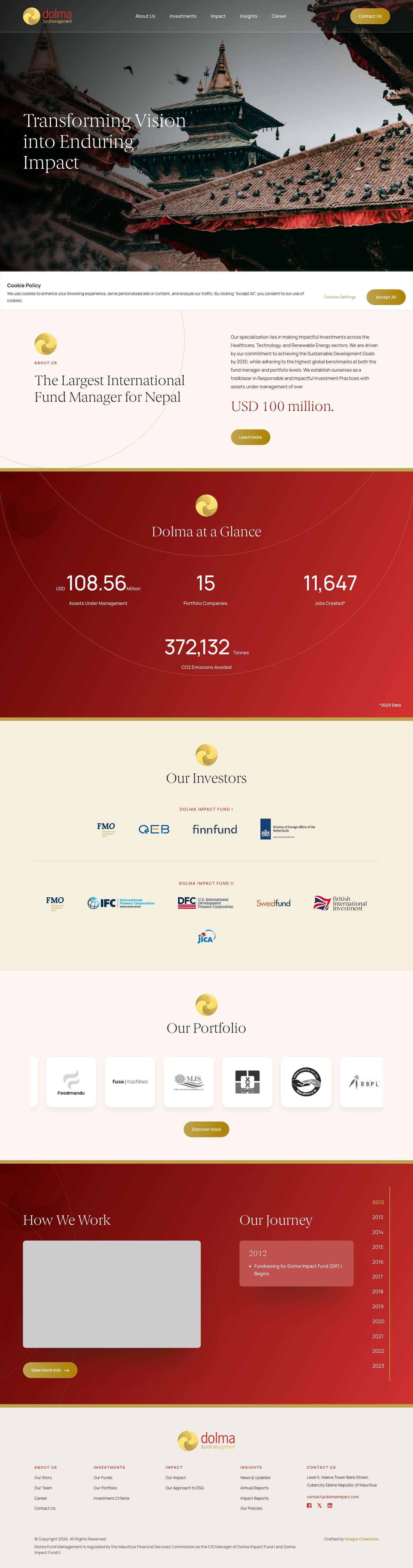 Dolma Fund Management - Full Screenshot