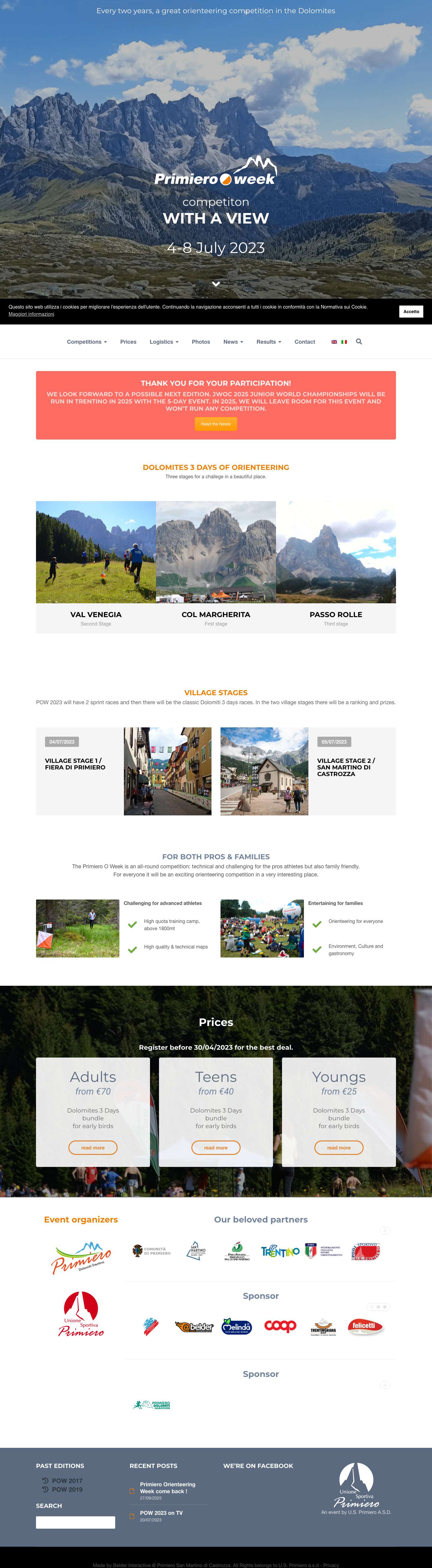 Dolomites 3 days of Orienteering 2023 • Primiero, Italy - Full Screenshot