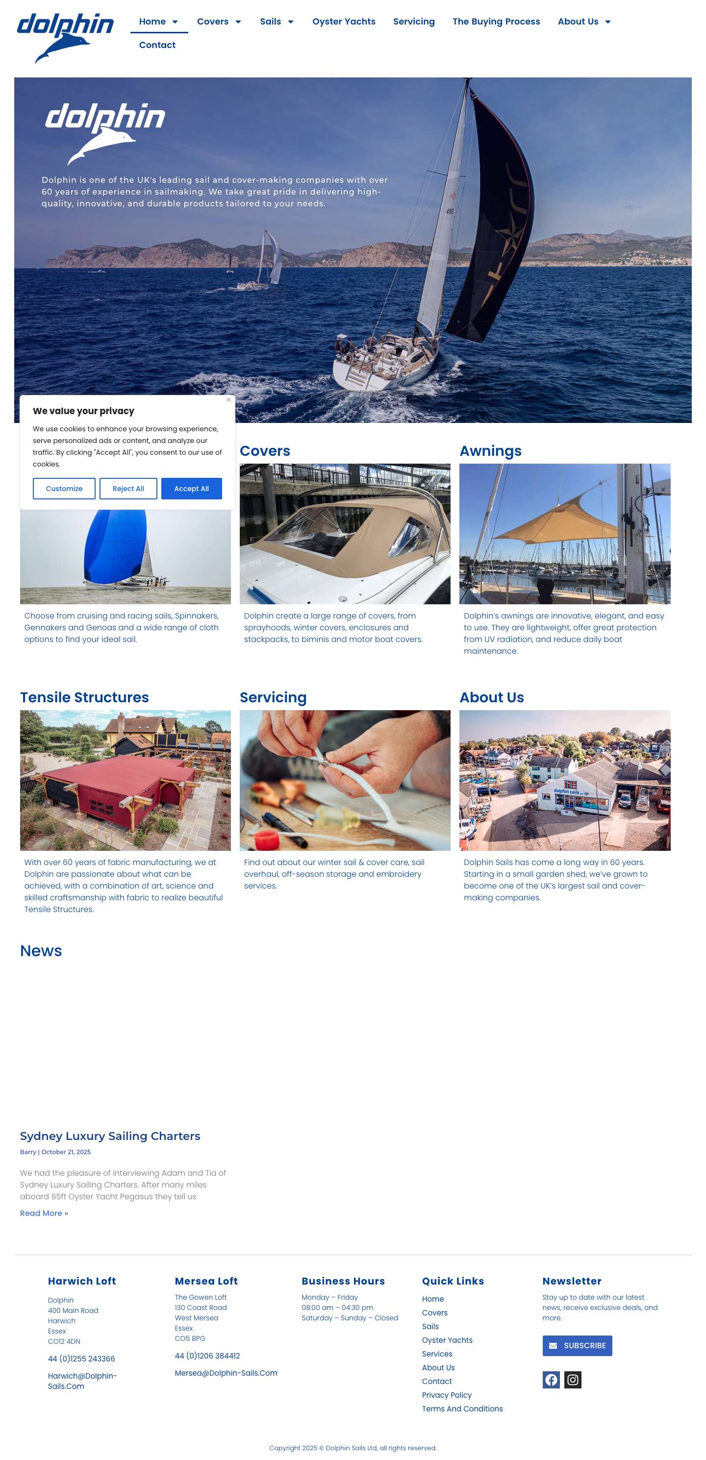 dolphinsails – Since 1964 - Full Screenshot