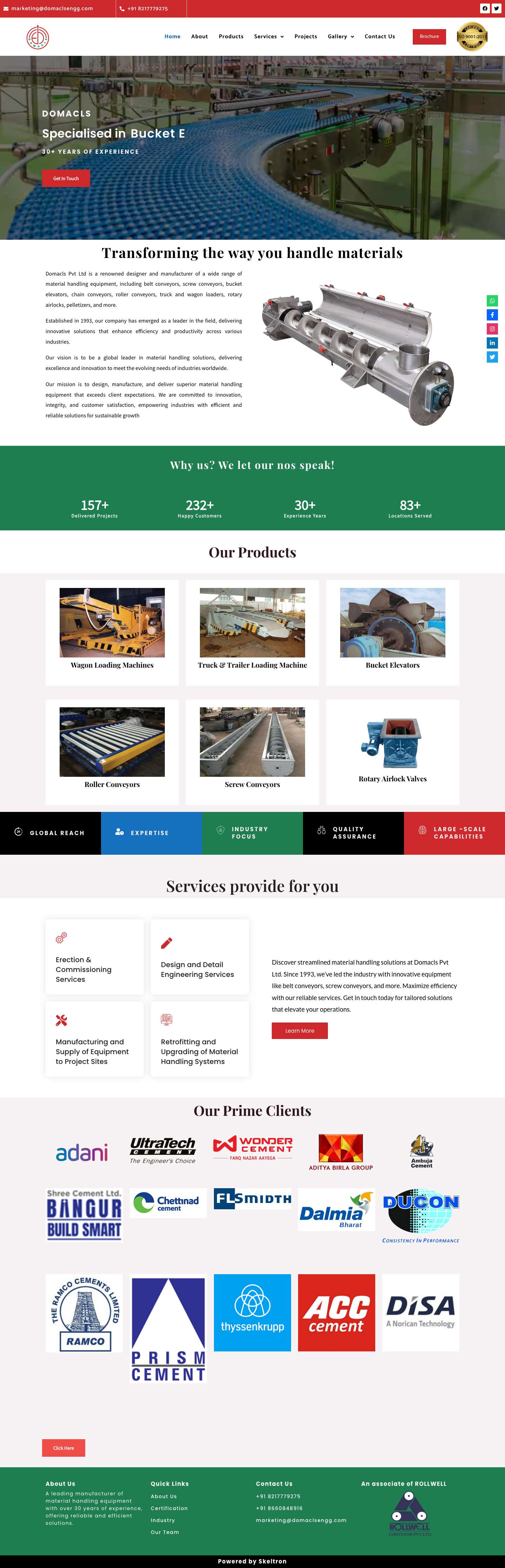 Domacls Pvt Ltd - Full Screenshot