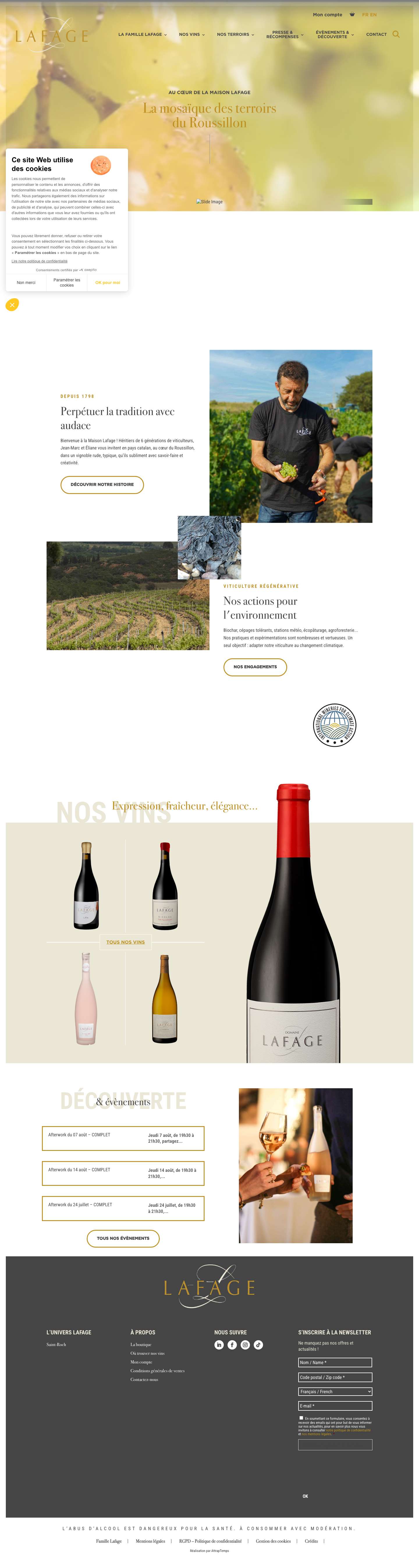 Accueil Lafage - Famille Lafage - Full Screenshot