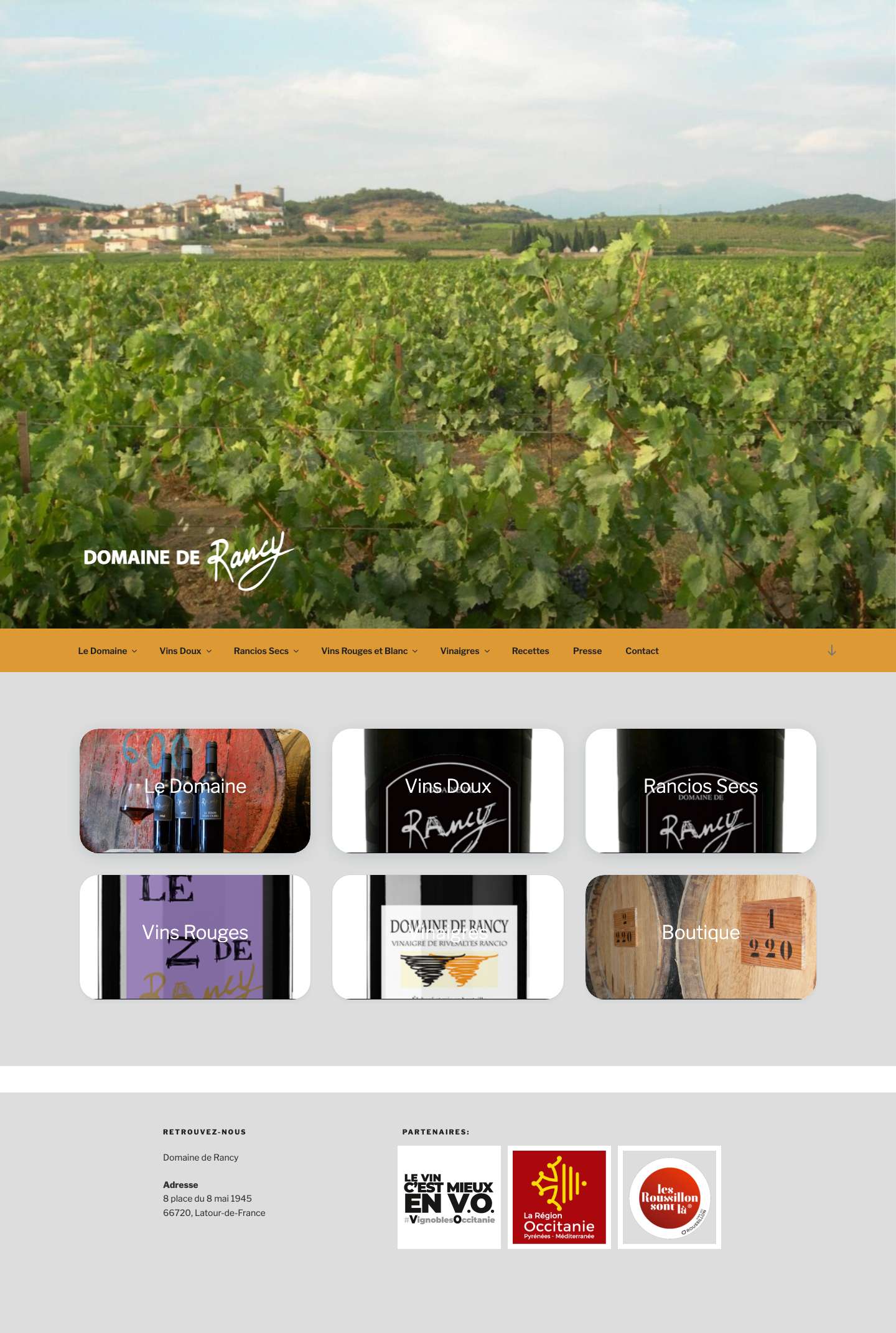 Accueil - Domaine de Rancy - Full Screenshot