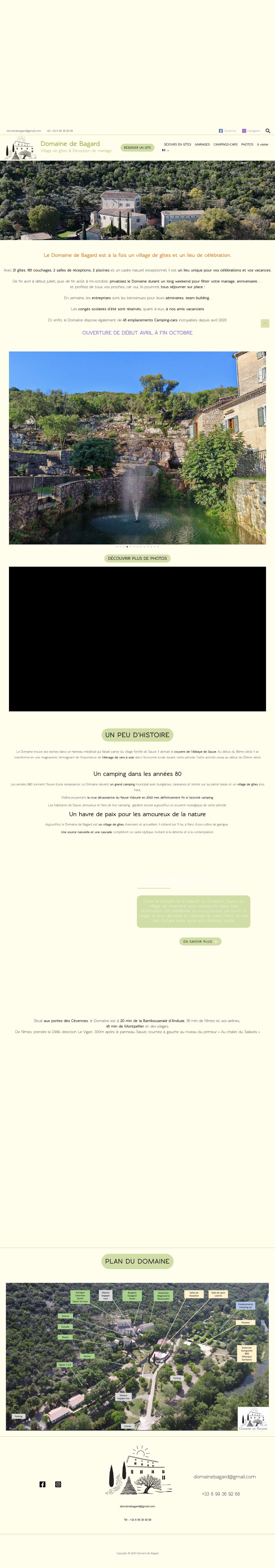 Domaine de Bagard – Village de gîtes & Réception de mariage - Full Screenshot