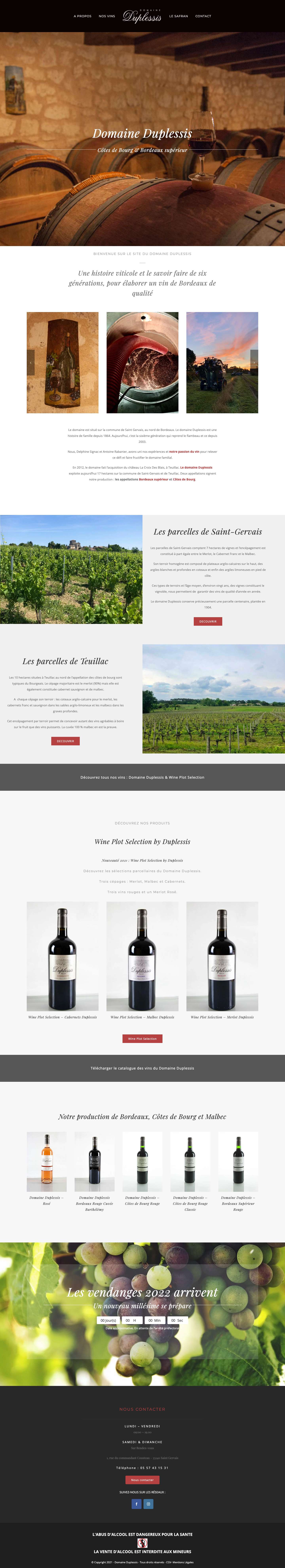 Domaine Duplessis - Domaine Duplessis - Full Screenshot