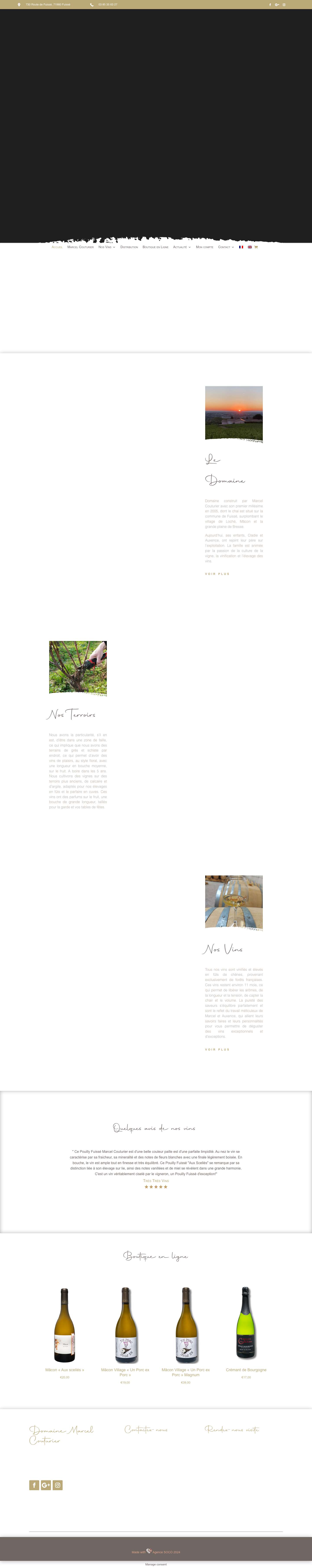 Accueil - Marcel Couturier - Full Screenshot