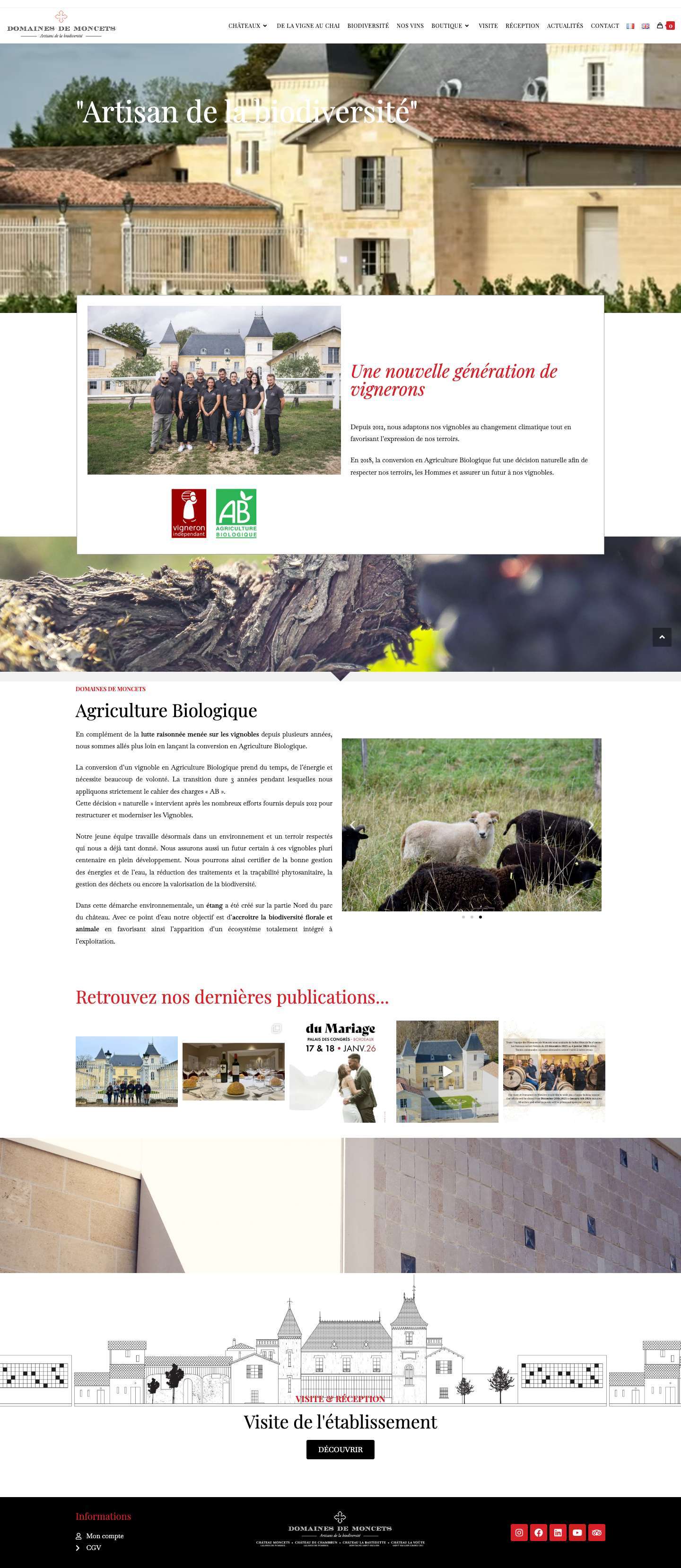 Château Moncets - Chambrun - Full Screenshot