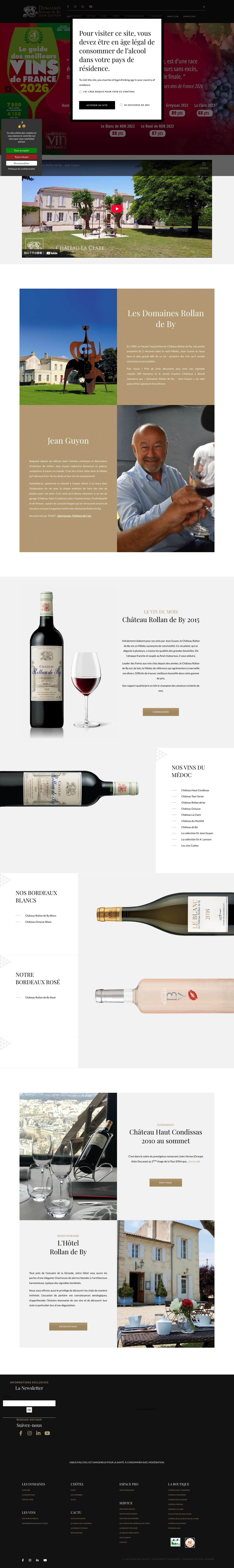 ACCUEIL - DOMAINES ROLLAN DE BY - Full Screenshot