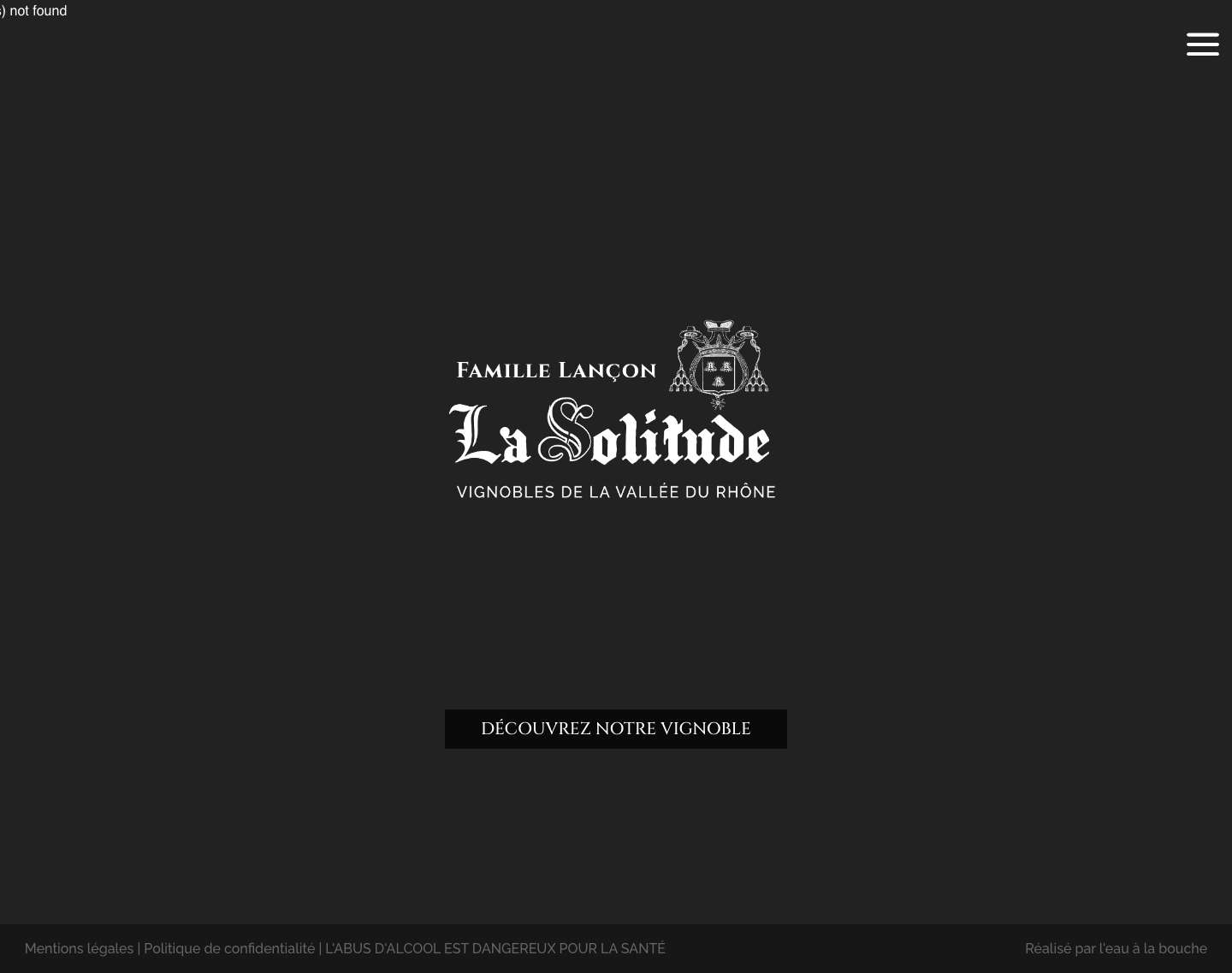 Accueil | Domaine de la Solitude - Full Screenshot