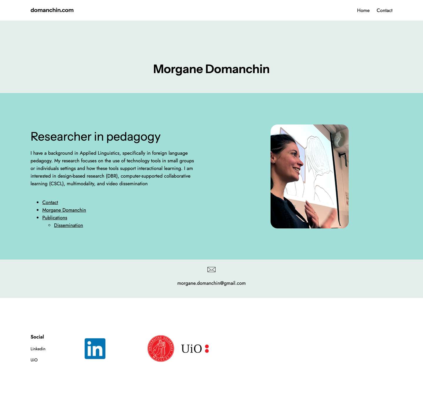 domanchin.com – Un site utilisant WordPress - Full Screenshot