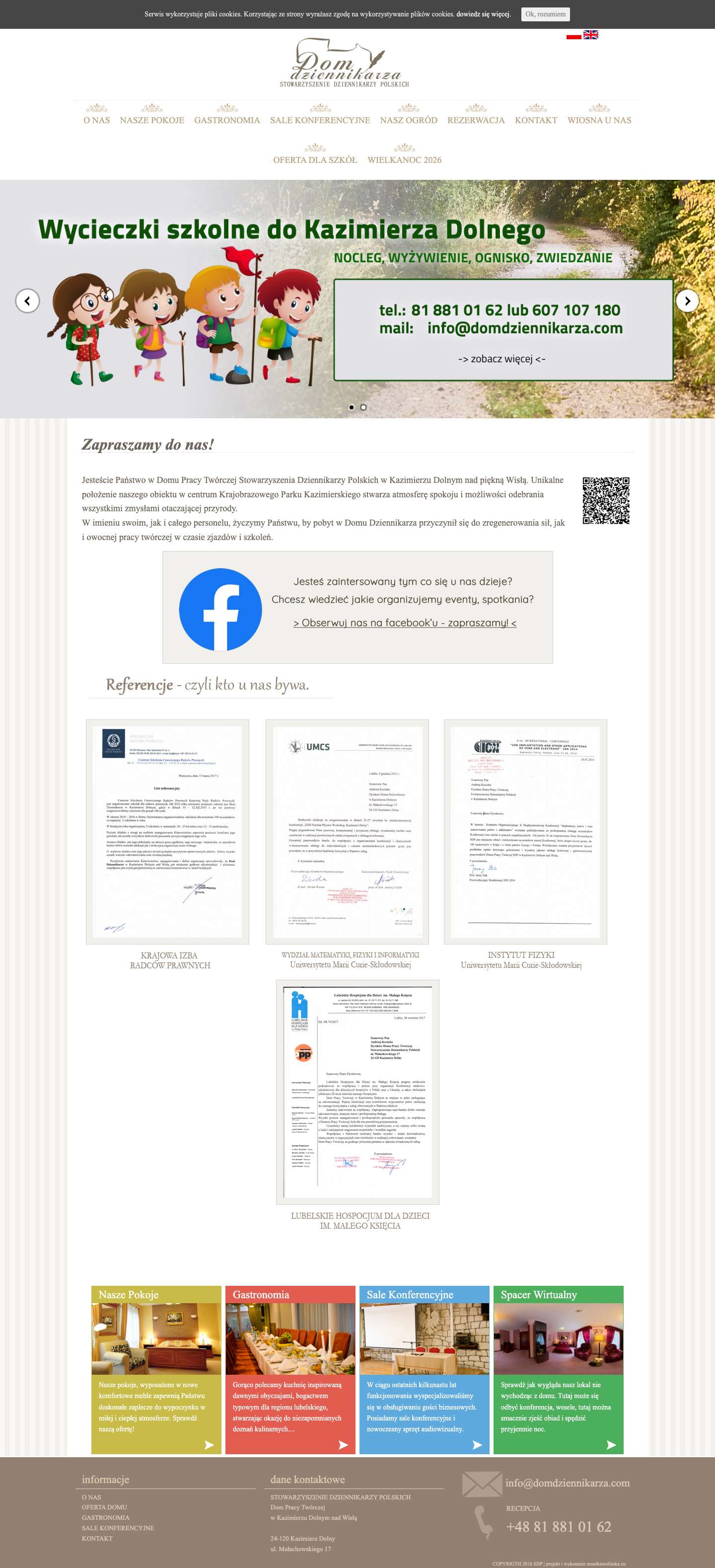 Dom Dziennikarza | Stowarzyszenie Dziennikarzy Polskich - Full Screenshot