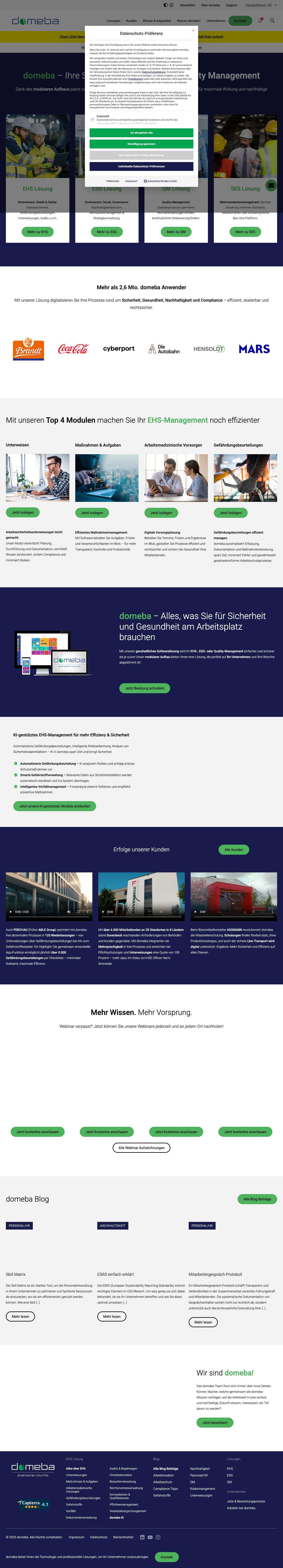 domeba: Professionelles Compliance-Management - Full Screenshot