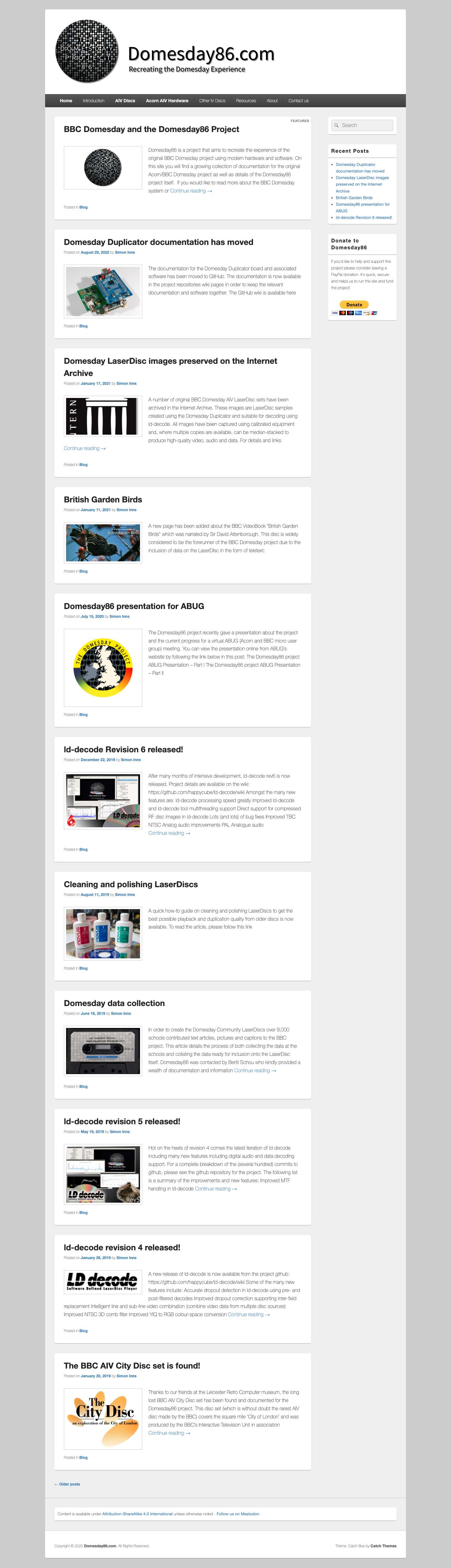 Domesday86.com – Recreating the Domesday Experience - Full Screenshot