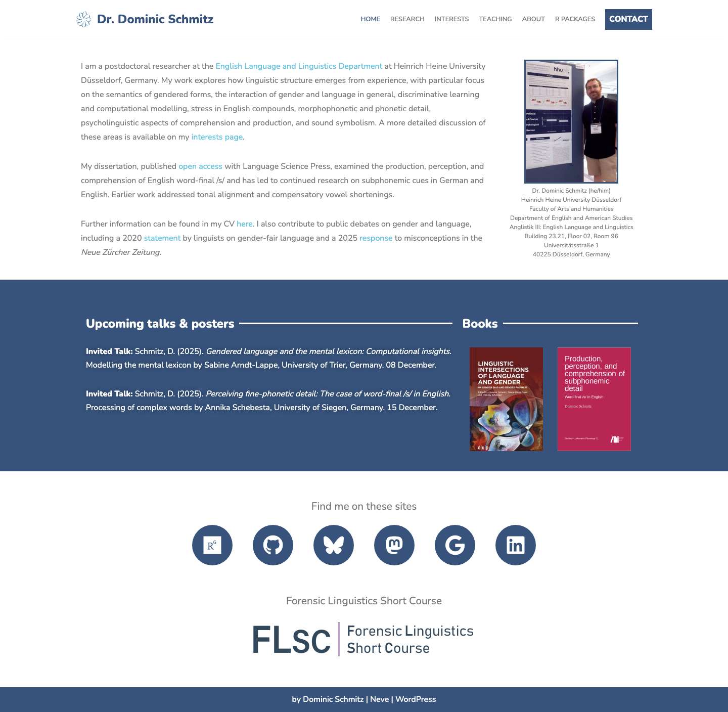 Home - Dr. Dominic Schmitz - Full Screenshot