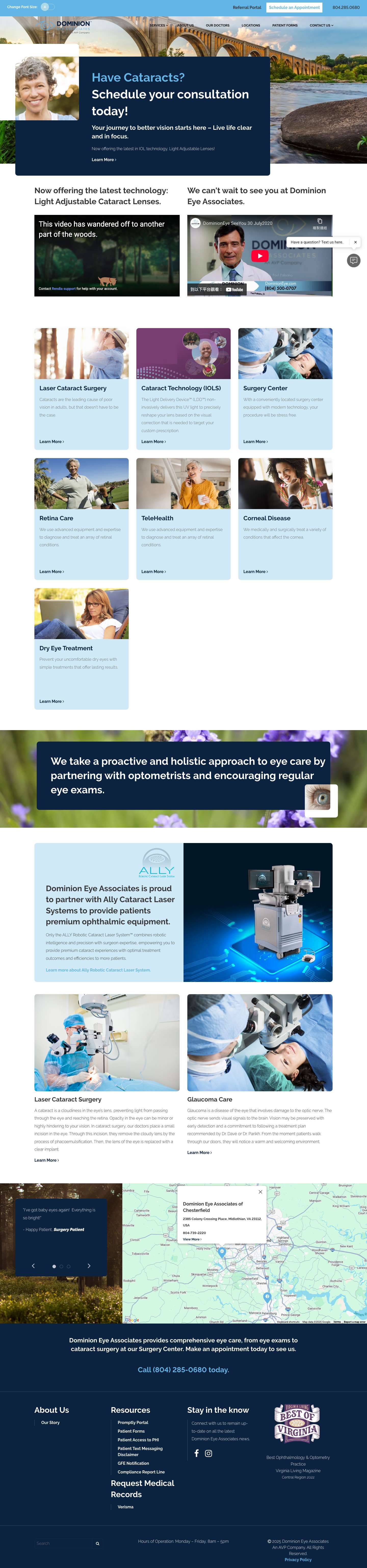 Dominion Eye Associates | Rishi Parikh, M.D. | Amanda Deasy, D.O. - Full Screenshot