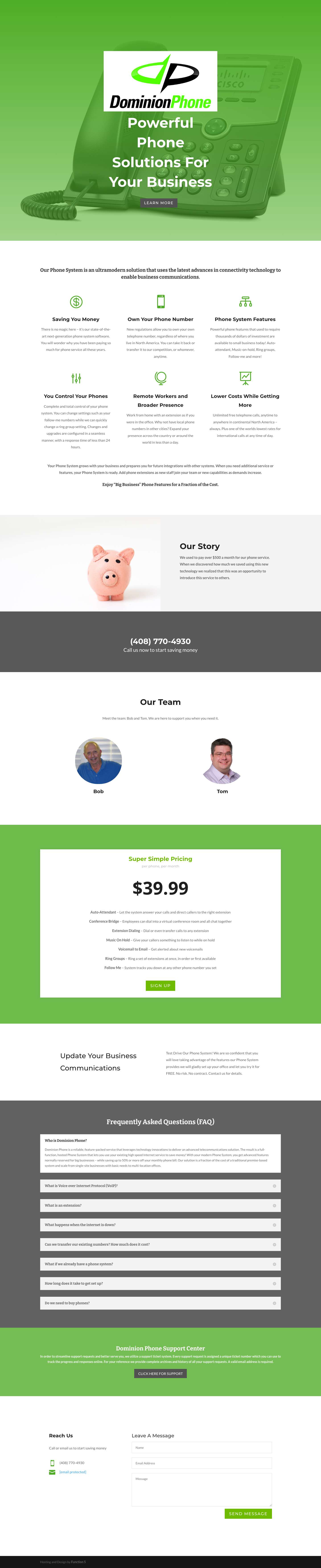 Home - Dominion Phone - Full Screenshot