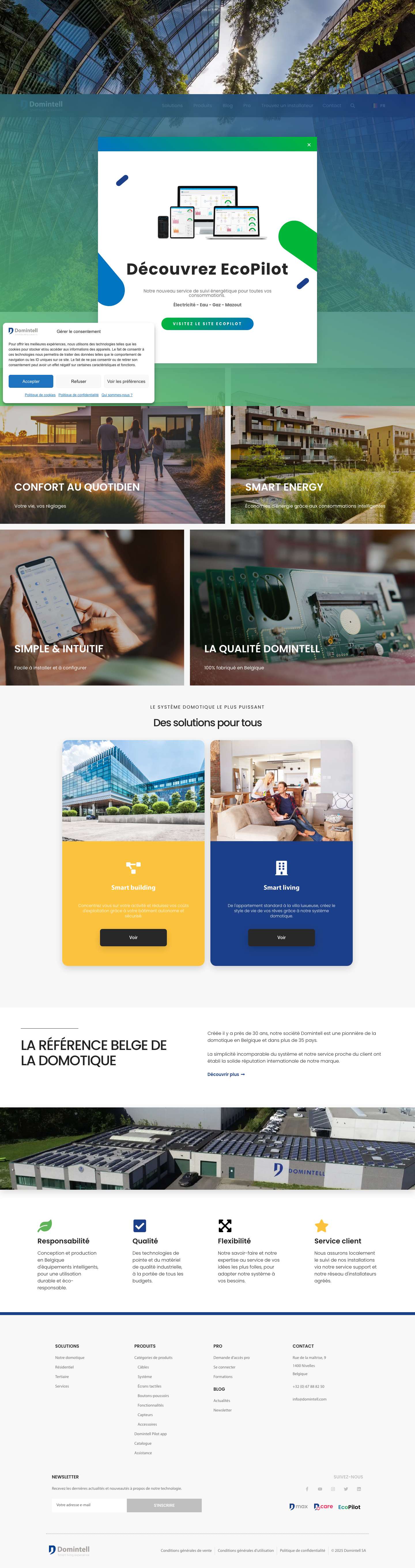 Accueil | Domintell | Smart Building Solutions - Full Screenshot