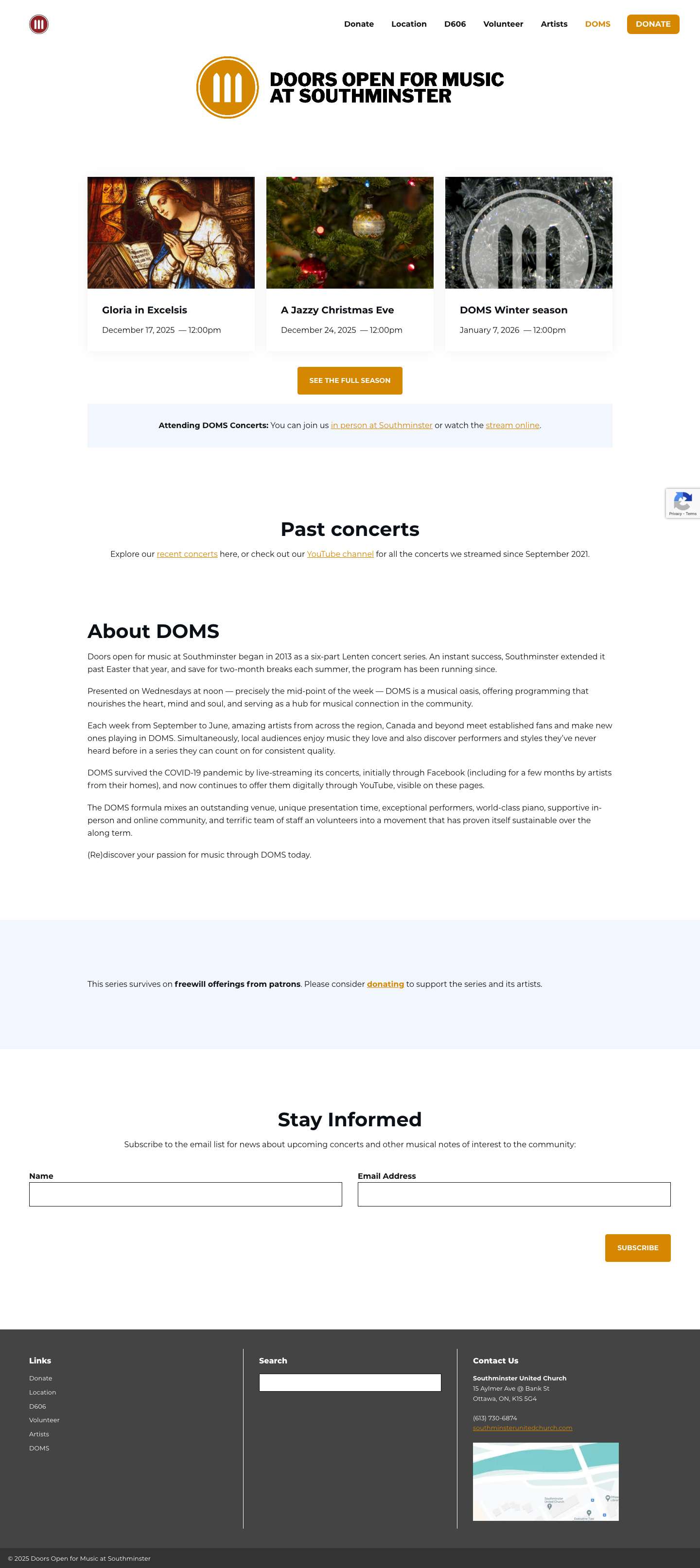 Doors Open for Music at Southminster - Full Screenshot