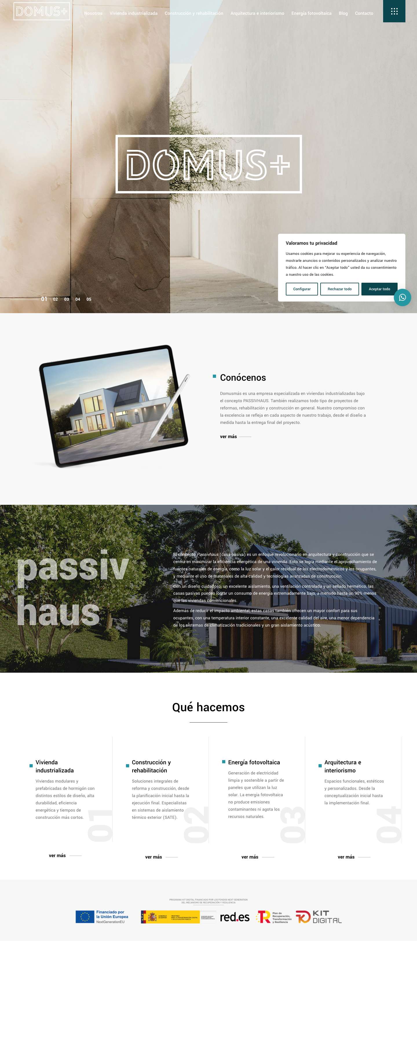 Viviendas industrializadas | Domusmas - Full Screenshot