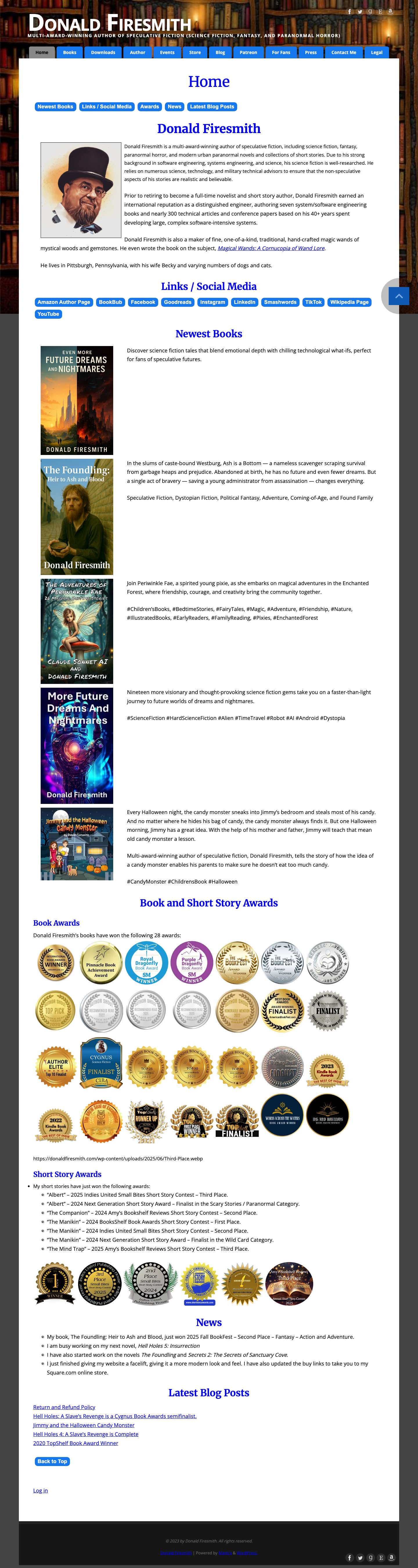 Home - Donald Firesmith - Full Screenshot