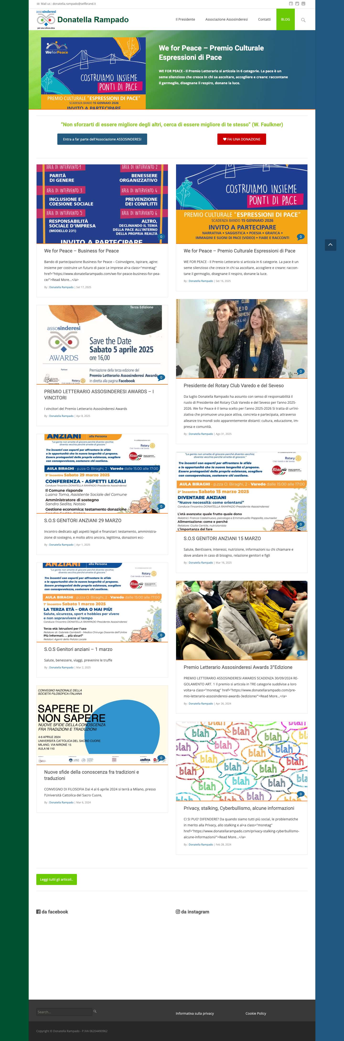 Donatella Rampado - SelfBrand « Donatella Rampado - Full Screenshot