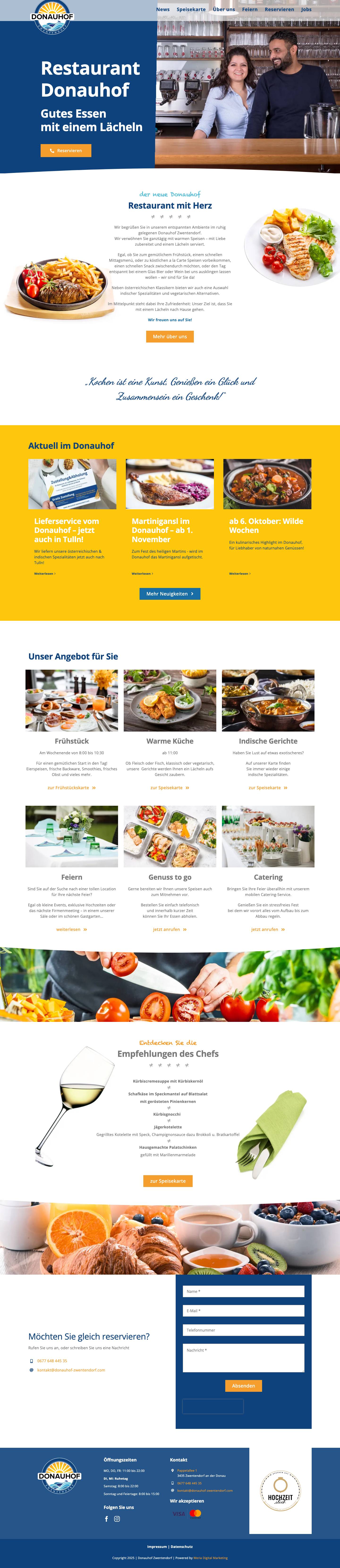 Home | Donauhof Zwentendorf - Full Screenshot