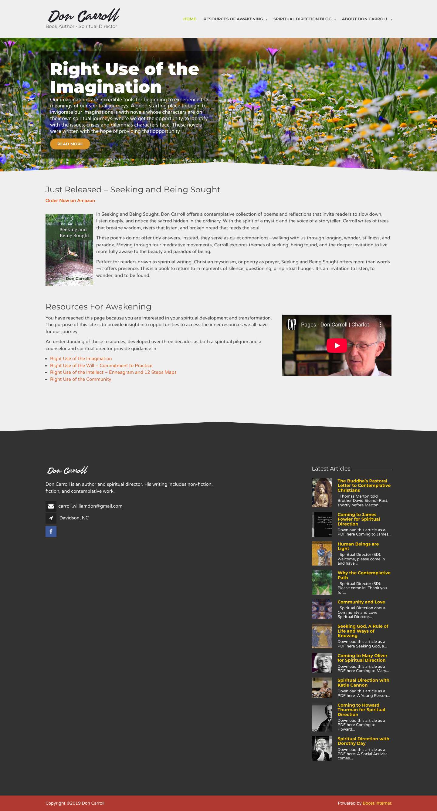 Don Carroll – Author - Full Screenshot