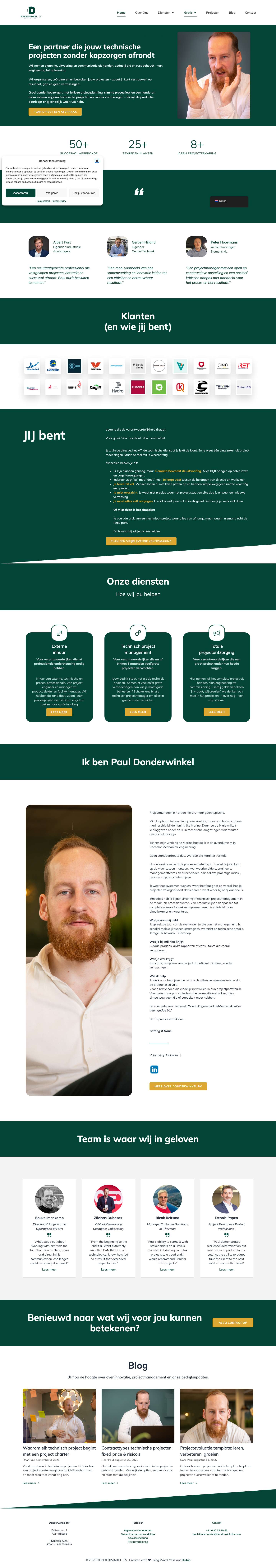 Home - DONDERWINKEL B.V.Home - DONDERWINKEL B.V. - Full Screenshot