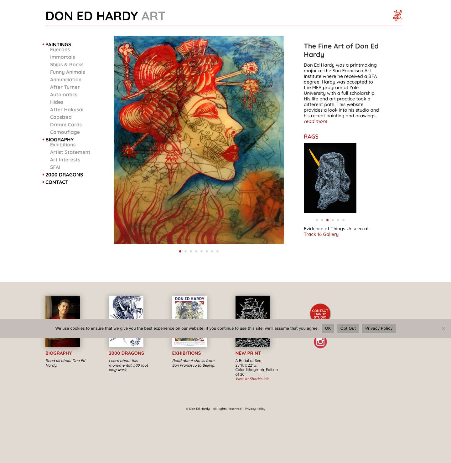 Don Ed Hardy Art - Artist Don Ed Hardy - Full Screenshot