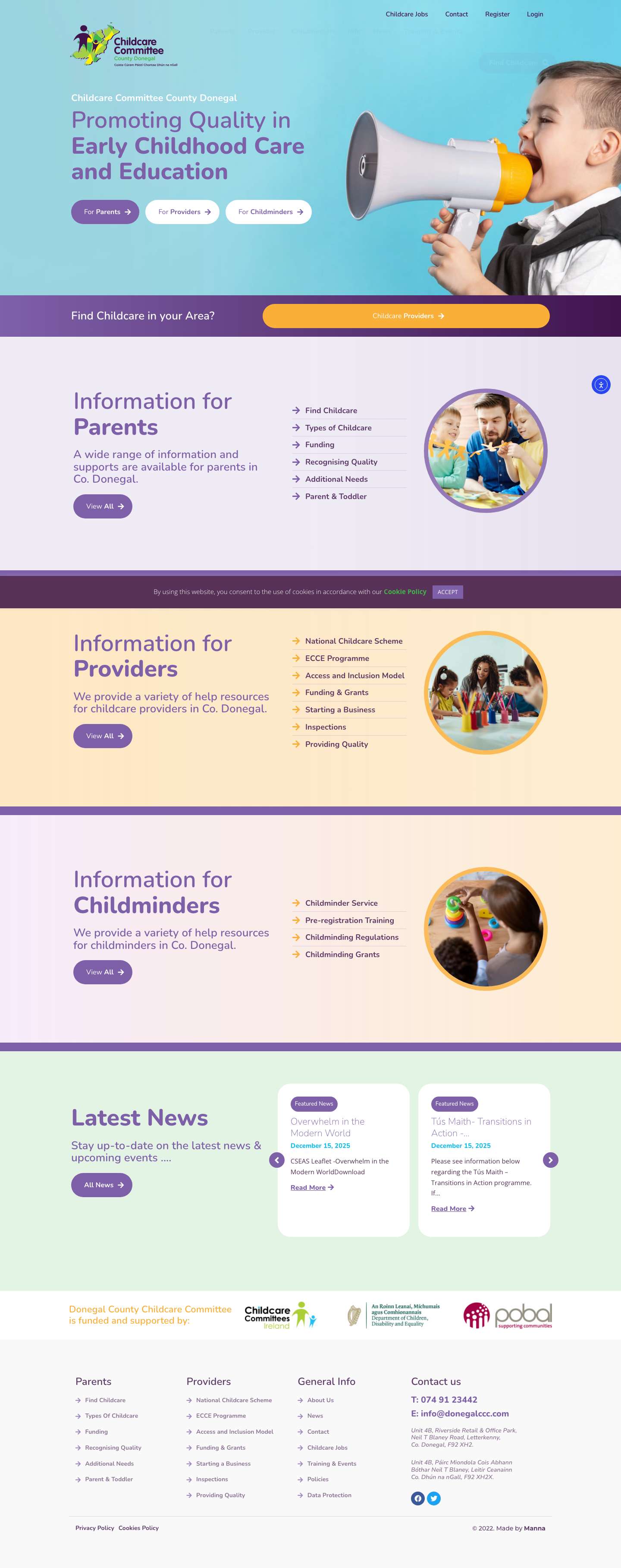 Donegal Childcare – Donegal Childcare - Full Screenshot