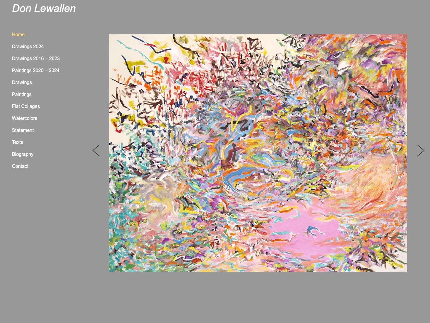 Don Lewallen – Don Lewallen is an American abstract artist - Full Screenshot