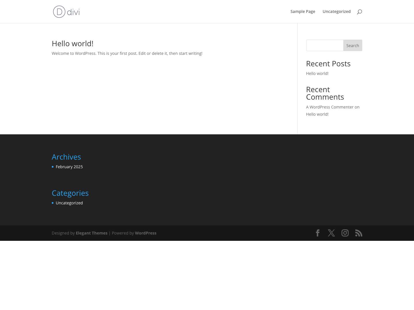 My Blog – My WordPress Blog - Full Screenshot