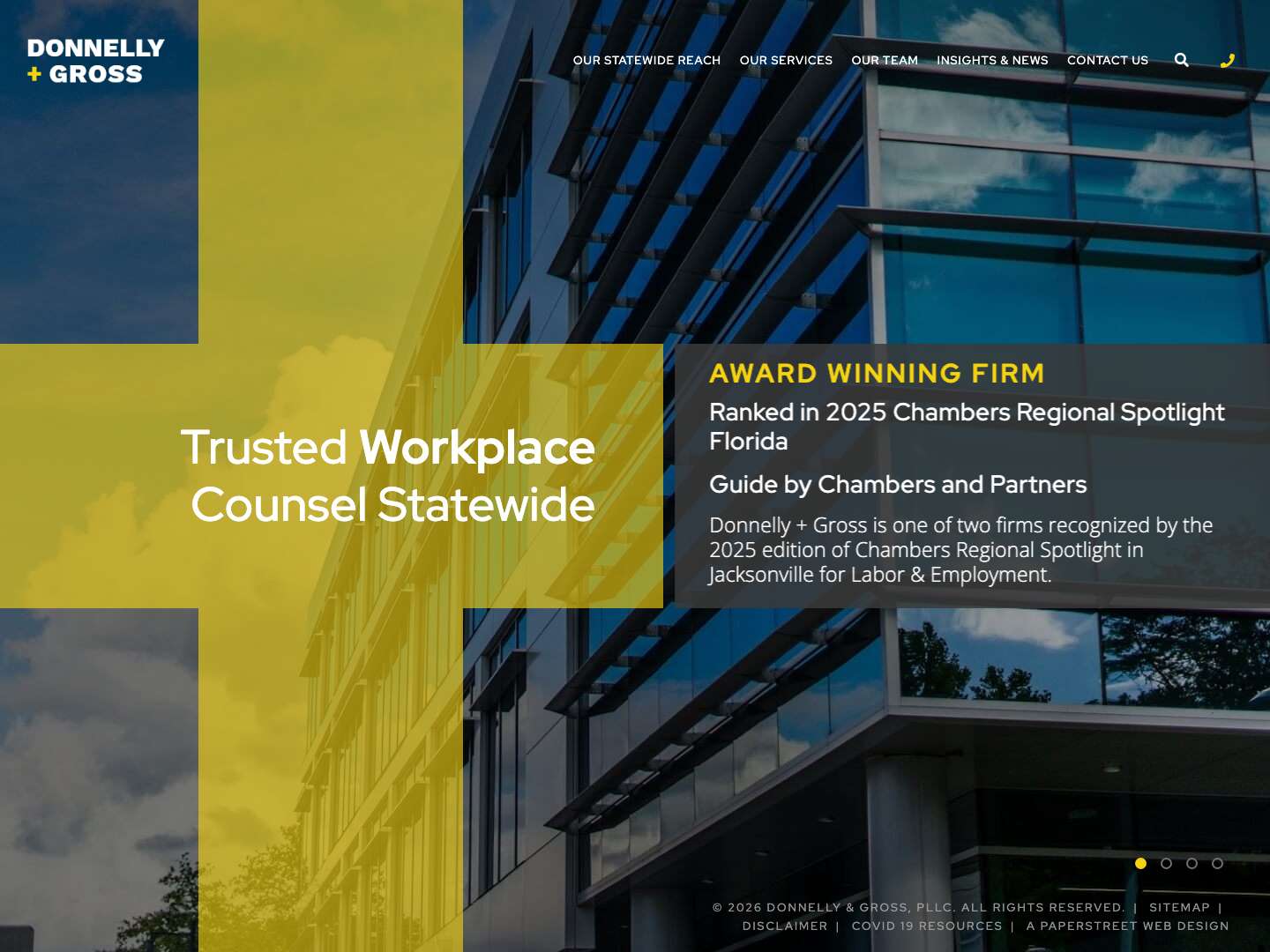 Florida Employment and Labor Lawyers | Donnelly & Gross, LLC - Full Screenshot