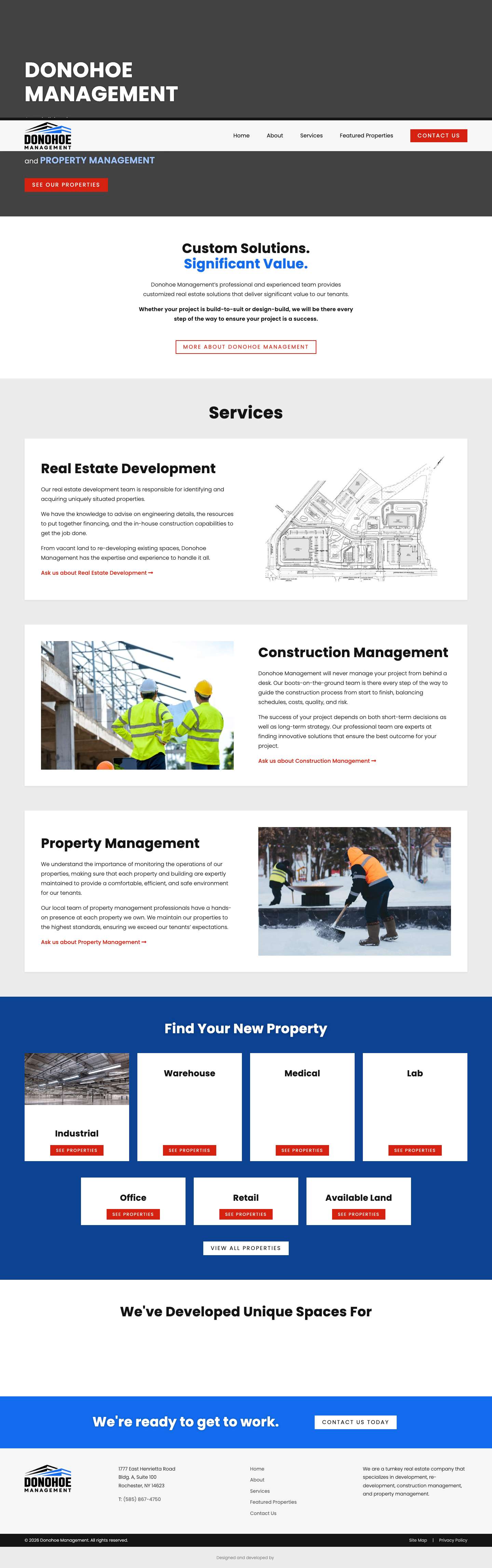 Home | Donohoe Management - Full Screenshot