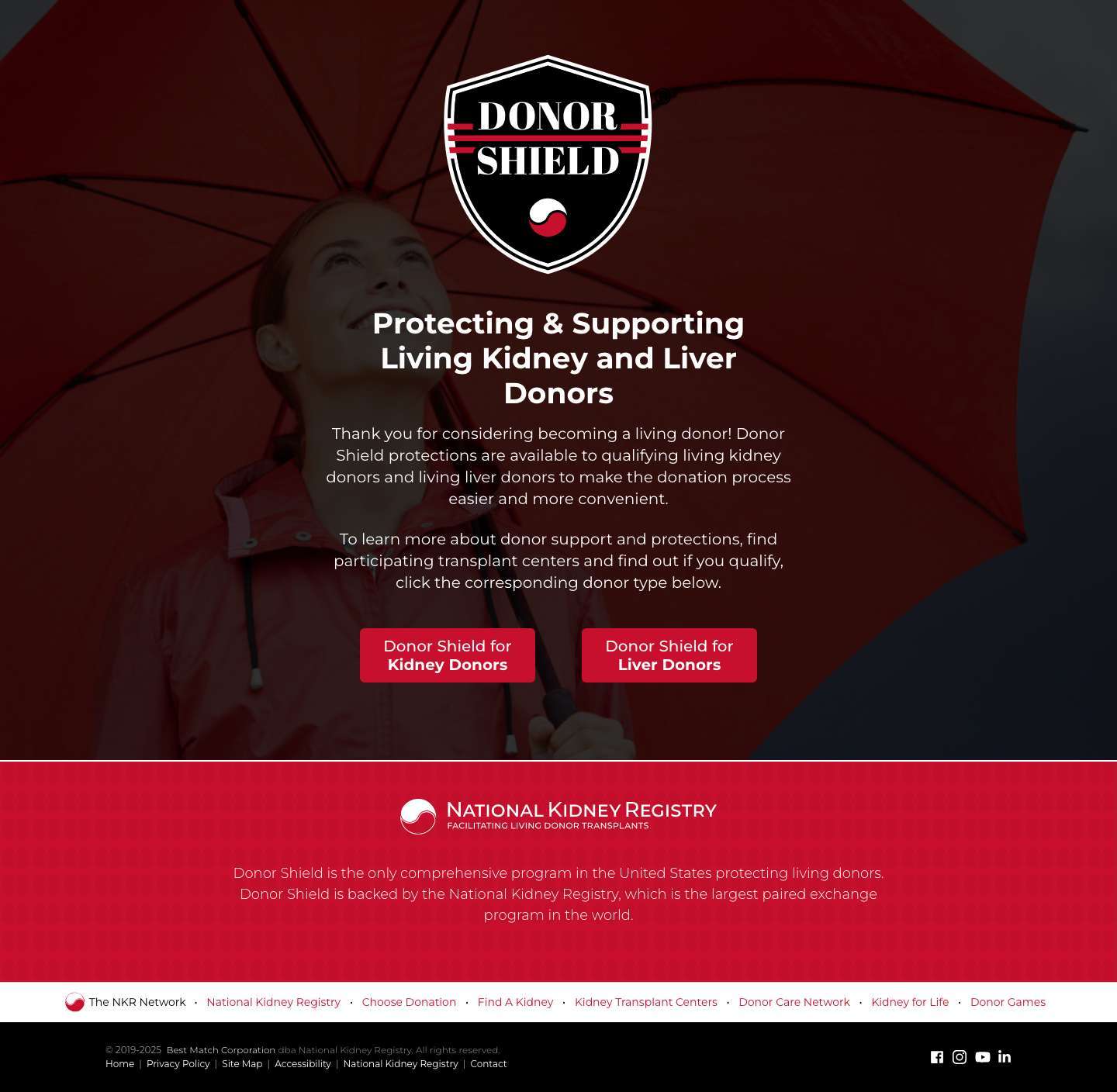 Donor Shield | Protecting & Supporting Living Kidney and Liver Donorsclock_and_shield_icon - Full Screenshot