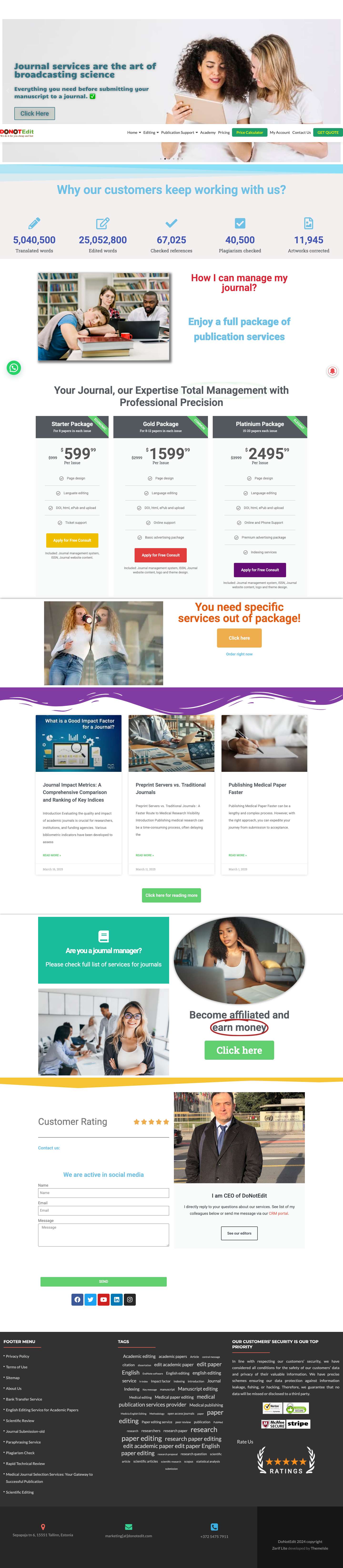 Home to all Medical Writing and Publishing Services | Do - Full Screenshot