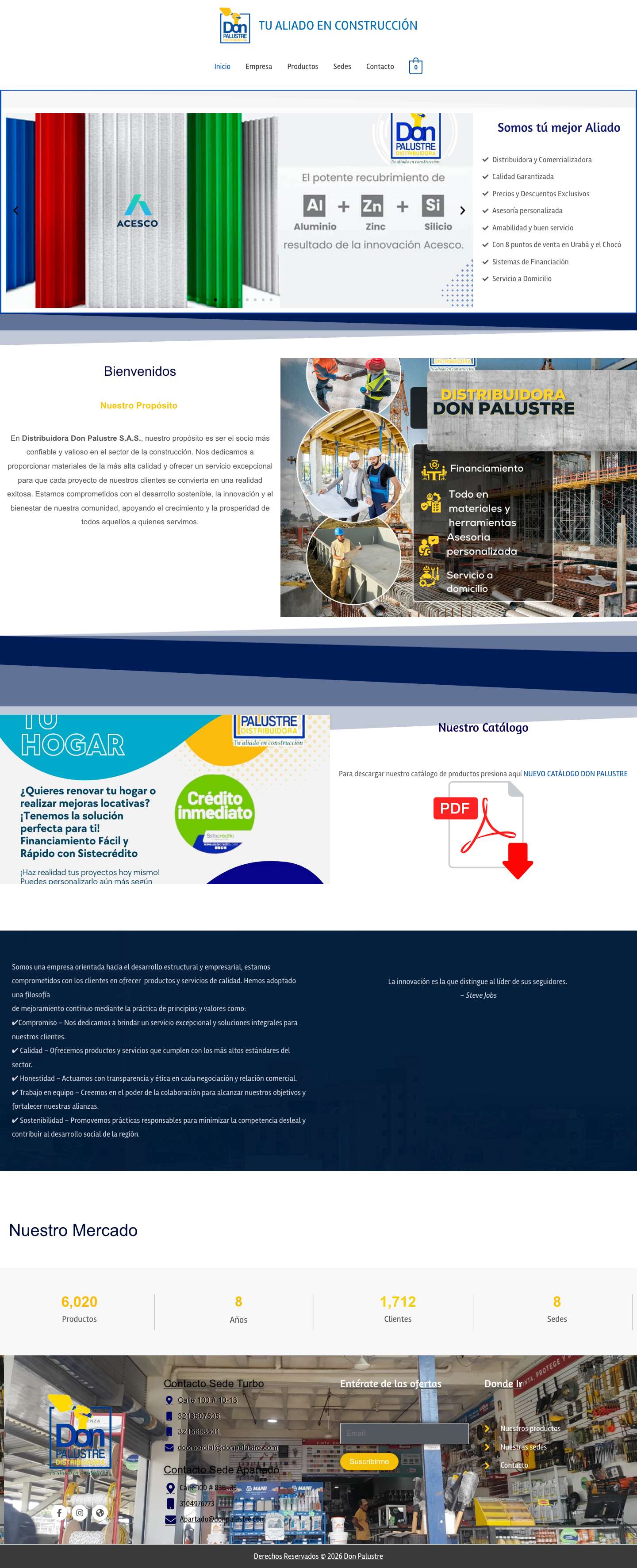 Don Palustre – TU ALIADO EN CONSTRUCCIÓN - Full Screenshot