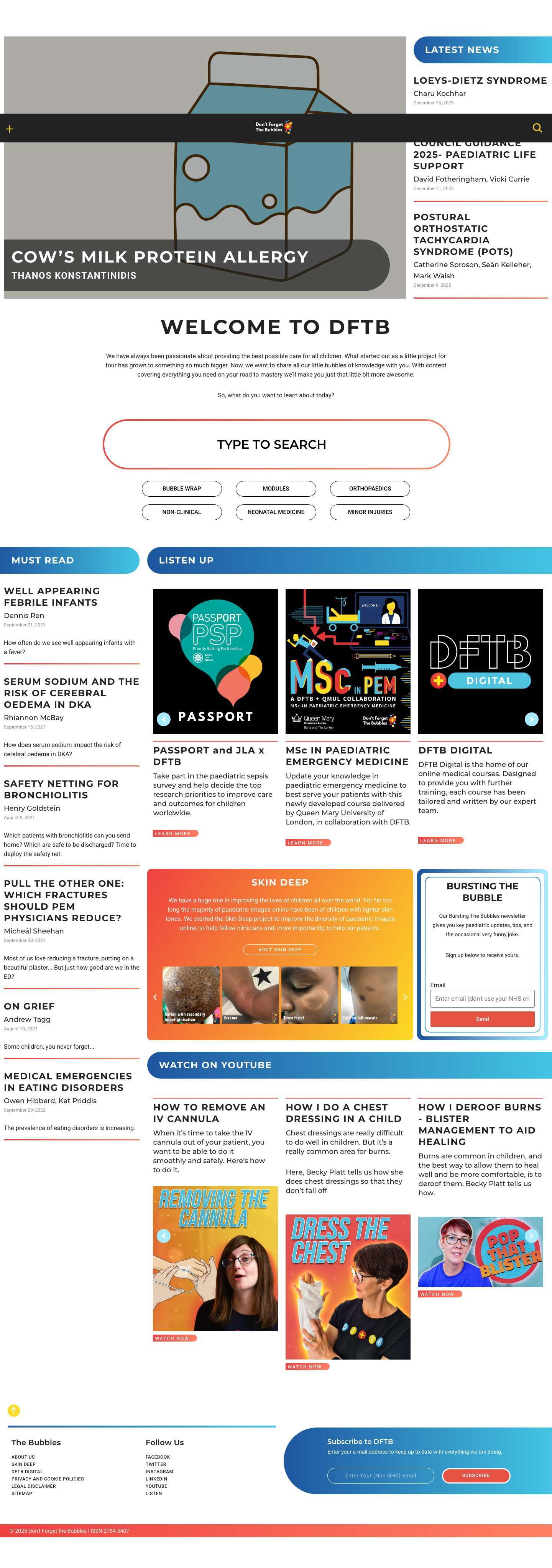 Home - Don't Forget the Bubbles - Full Screenshot