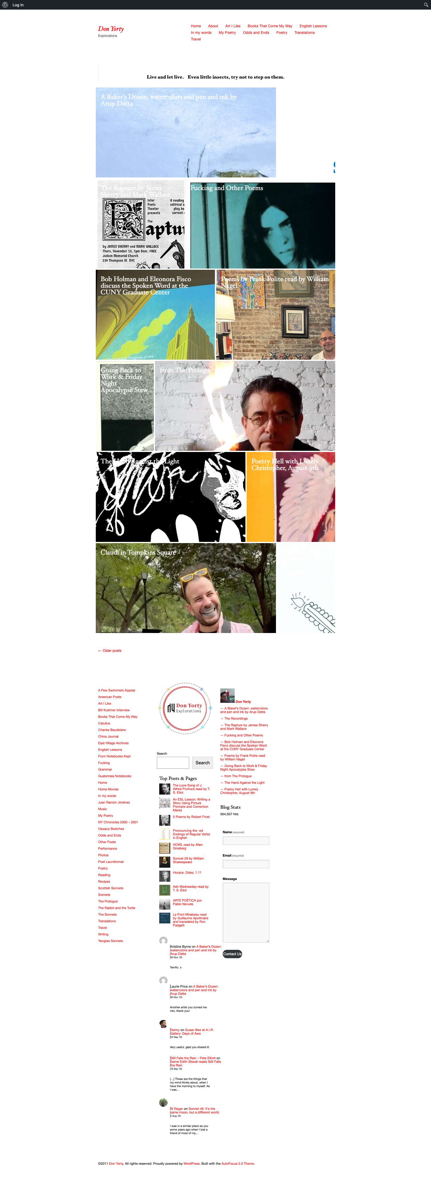 Don Yorty - ExplorationsDon Yorty | Explorations - Full Screenshot