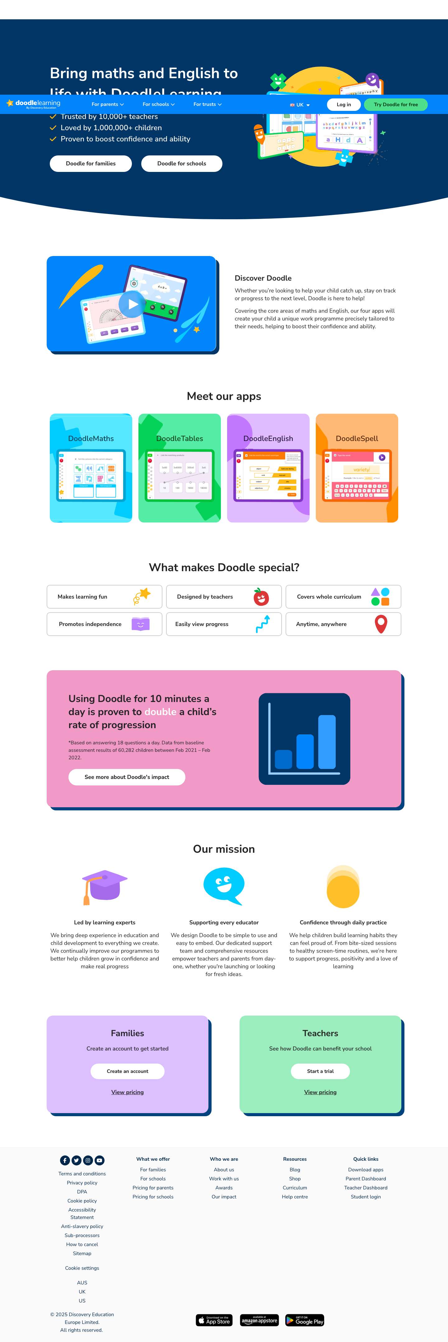 DoodleLearning: Best Learning Apps for EYFS, KS1 & KS2 | DoodleLearning - Full Screenshot