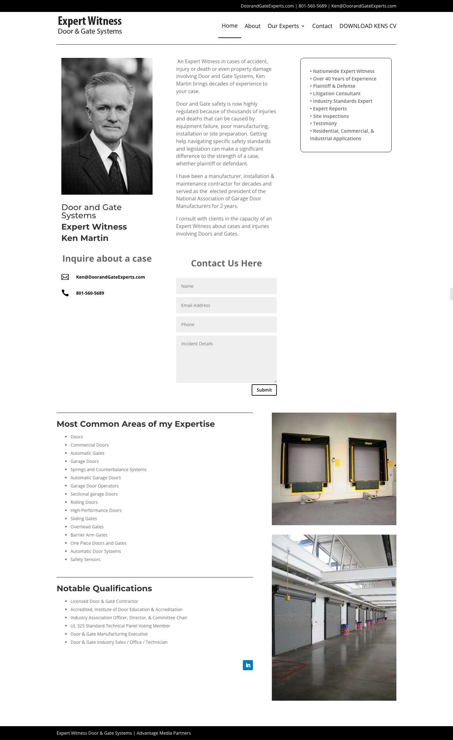 Door & Gate Mechanical Engineering Expert Witness - Full Screenshot