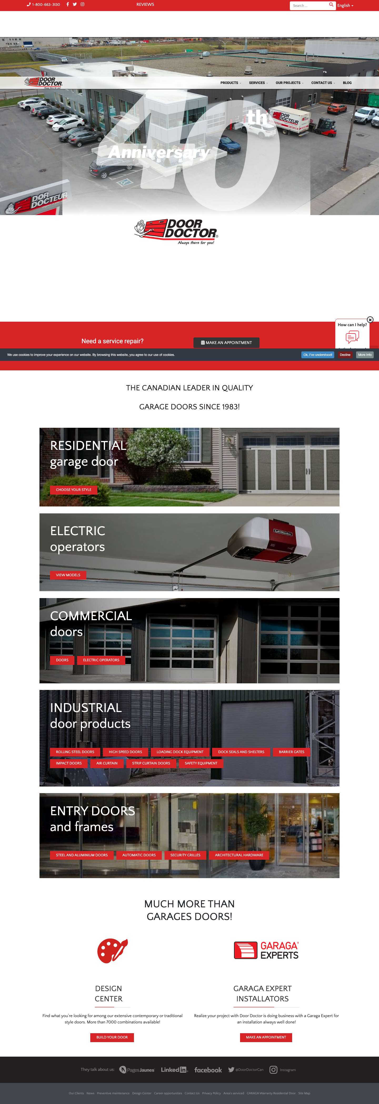 Door Doctor | Garage Door Repair & Replacement - Full Screenshot