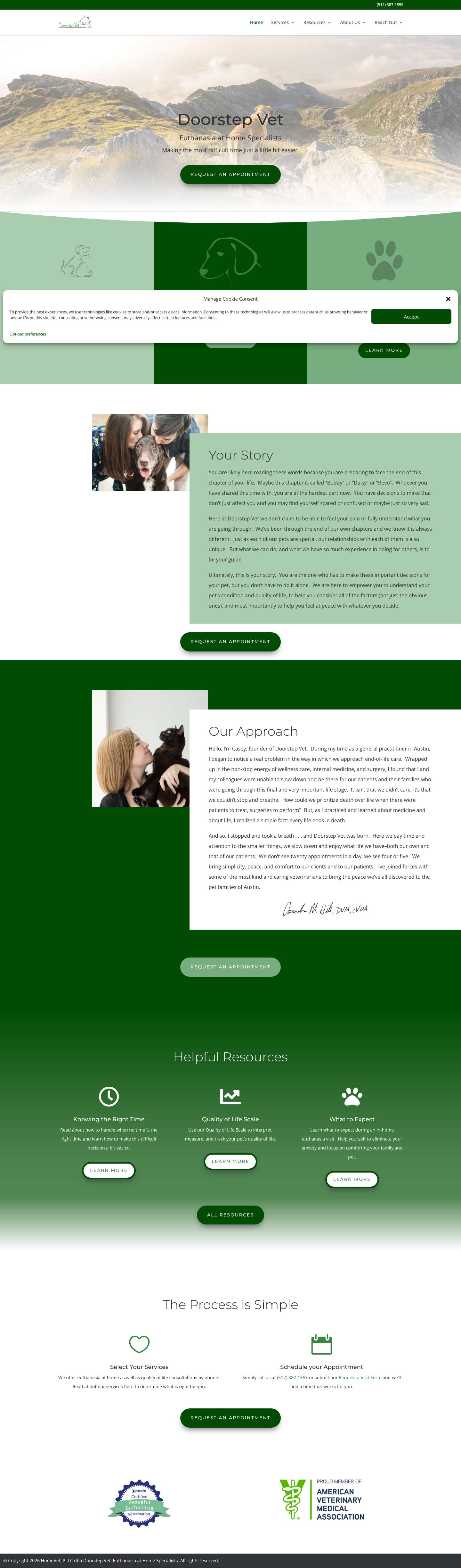 Doorstep Vet: Euthanasia at Home Specialists - Doorstep Vet - Full Screenshot